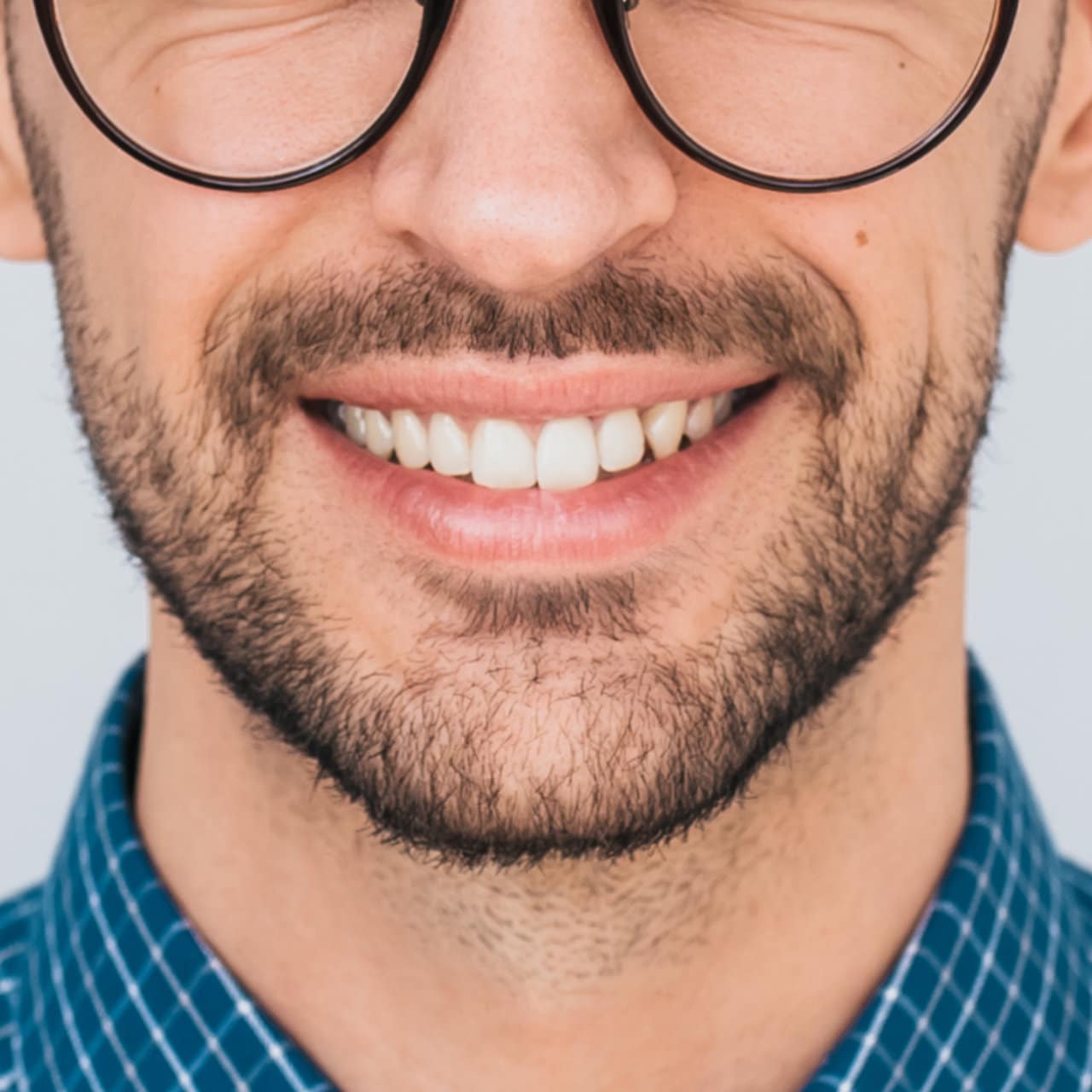 Confident smile after dental implant treatment at Dental Image in Crown Point, IN