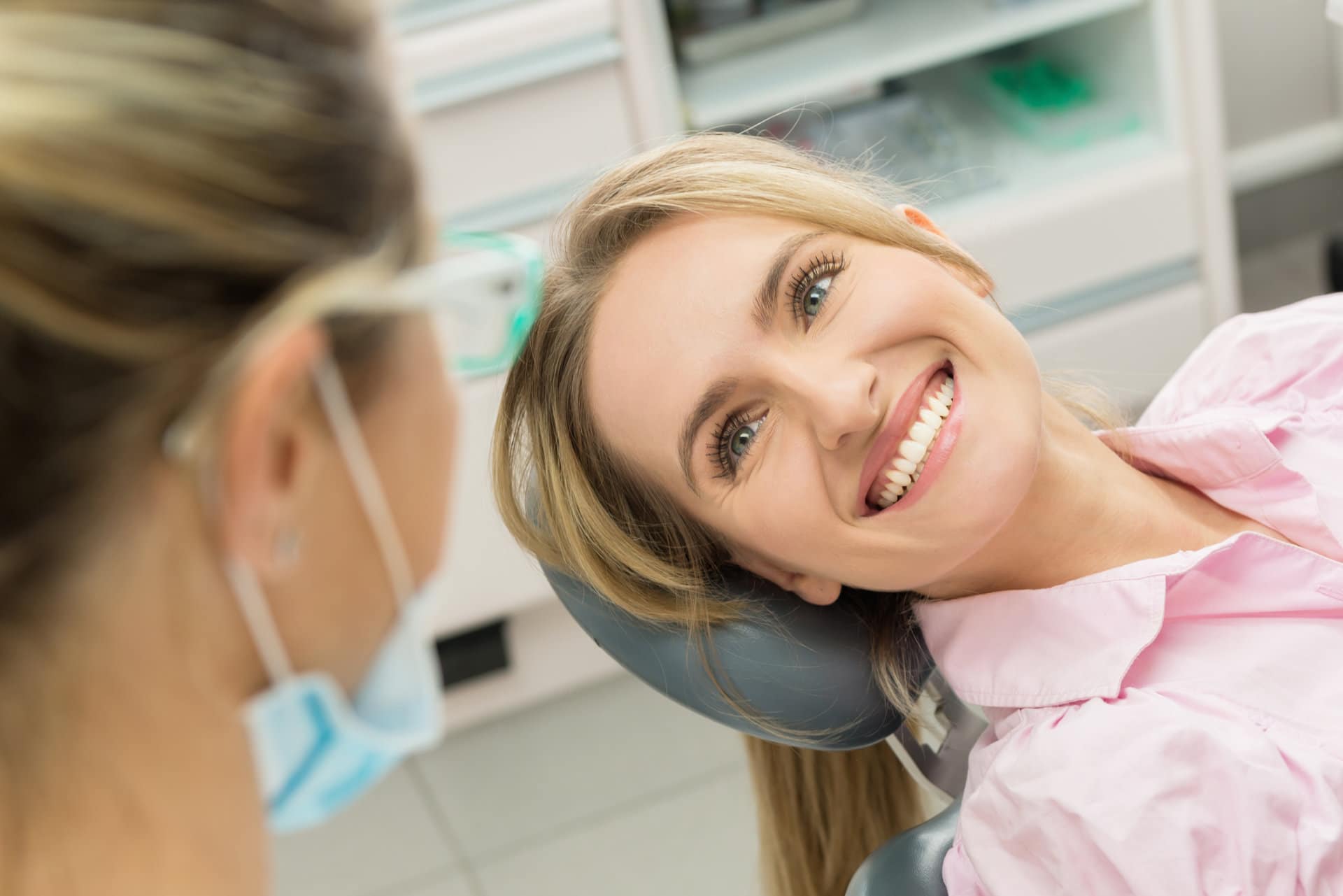 Patient being seen for a chipped tooth at Dental Image in Crown Point, IN